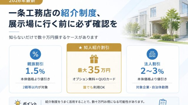 一条工務店 紹介制度