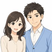 夫婦のイラストです
