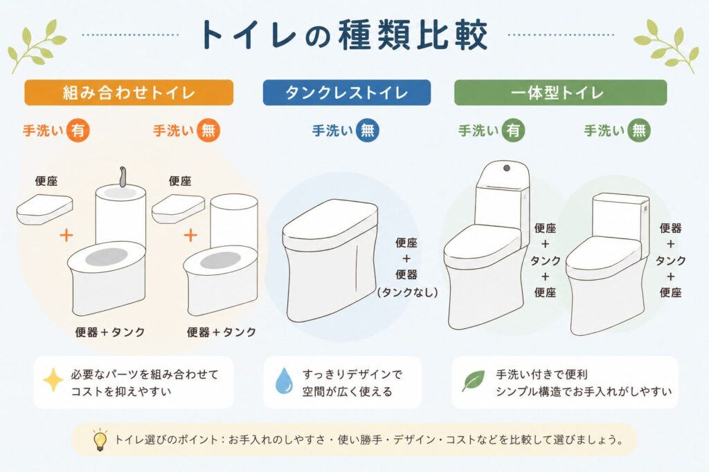トイレの種類
